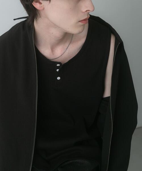SENSE OF PLACE by URBAN RESEARCH(センスオブプレイスバイアーバンリサーチ)の「『別注』Healthknit×SENSE OF PLACE タンクトップ(タンクトップ・メンズ・ブラック/オートミール/ホワイト・MEDIUM/LARGE)」の8枚目の写真