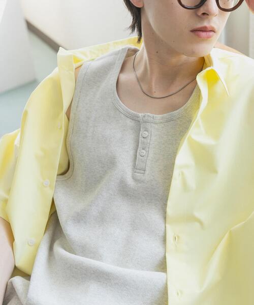 SENSE OF PLACE by URBAN RESEARCH(センスオブプレイスバイアーバンリサーチ)の「『別注』Healthknit×SENSE OF PLACE タンクトップ(タンクトップ・メンズ・ブラック/オートミール/ホワイト・MEDIUM/LARGE)」の13枚目の写真