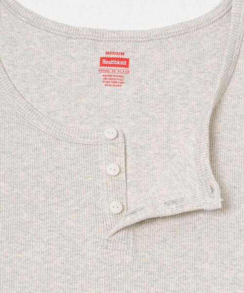 SENSE OF PLACE by URBAN RESEARCH(センスオブプレイスバイアーバンリサーチ)の「『別注』Healthknit×SENSE OF PLACE タンクトップ(タンクトップ・メンズ・ブラック/オートミール/ホワイト・MEDIUM/LARGE)」の15枚目の写真
