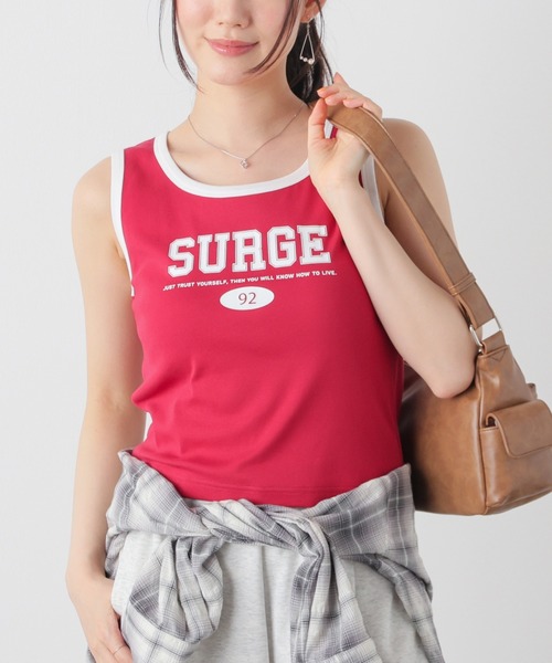 Honeys(ハニーズ)の「ロゴタンクトップ(タンクトップ・レディース・ホワイト/ブラック/レッド/ベージュ・L/M/S)」の4枚目の写真
