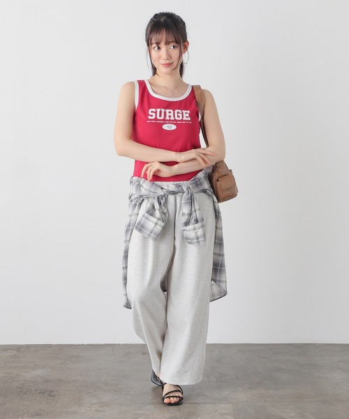 Honeys(ハニーズ)の「ロゴタンクトップ(タンクトップ・レディース・ホワイト/ブラック/レッド/ベージュ・L/M/S)」の9枚目の写真