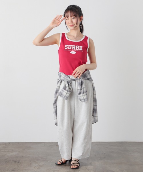 Honeys(ハニーズ)の「ロゴタンクトップ(タンクトップ・レディース・ホワイト/ブラック/レッド/ベージュ・L/M/S)」の10枚目の写真