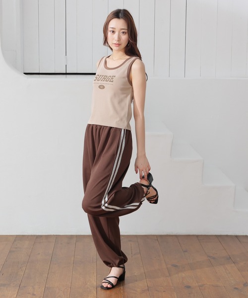 Honeys(ハニーズ)の「ロゴタンクトップ(タンクトップ・レディース・ホワイト/ブラック/レッド/ベージュ・L/M/S)」の14枚目の写真