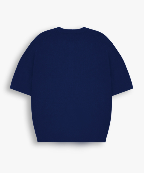GEECOON(ジークーン)の「ビスコースラウンドハーフニットカーディガン GEE265-106 ネイビー(Tシャツ/カットソー・メンズ・ネイビー・LARGE/X-LARGE)」の3枚目の写真
