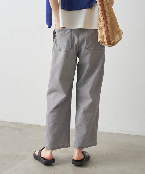 PUAL CE CIN（ピュアルセシン）の「【WEB限定／セットアップ対応】UVカット・撥水加工水陸両用ロングパンツ（ラッシュガード・レディース・キャメル/チェック/ブラック・FREE）」の20枚目の写真