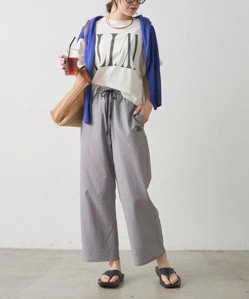 PUAL CE CIN（ピュアルセシン）の「【WEB限定／セットアップ対応】UVカット・撥水加工水陸両用ロングパンツ（ラッシュガード・レディース・キャメル/チェック/ブラック・FREE）」の21枚目の写真