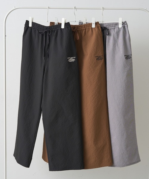 PUAL CE CIN（ピュアルセシン）の「【WEB限定／セットアップ対応】UVカット・撥水加工水陸両用ロングパンツ（ラッシュガード・レディース・キャメル/チェック/ブラック・FREE）」の4枚目の写真