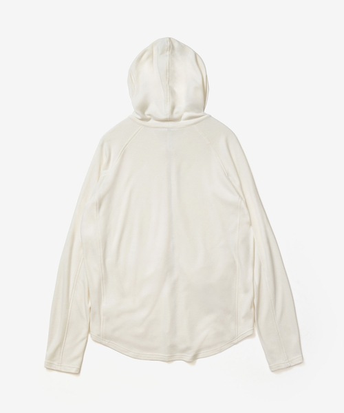 ATTACHMENT（アタッチメント）の「VI/PE スムース ジップアップ ライトフーディ / VI/PE SMOOTH ZIP-UP LIGHT HOODIE（パーカー・メンズ・ブラック/オフホワイト/ダークグレー・2/1/4/3）」の4枚目の写真