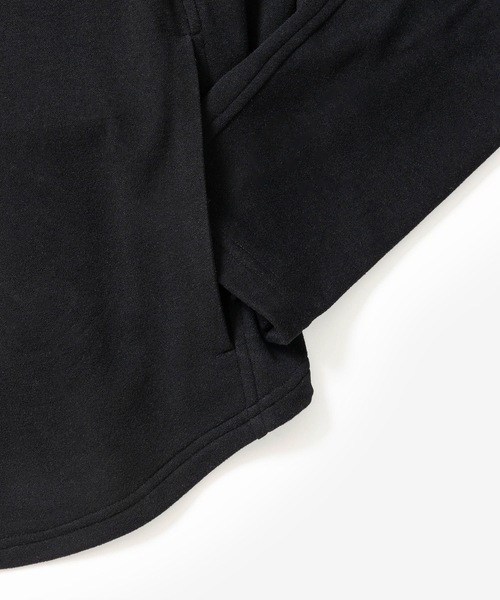ATTACHMENT（アタッチメント）の「VI/PE スムース ジップアップ ライトフーディ / VI/PE SMOOTH ZIP-UP LIGHT HOODIE（パーカー・メンズ・ブラック/オフホワイト/ダークグレー・2/1/4/3）」の6枚目の写真
