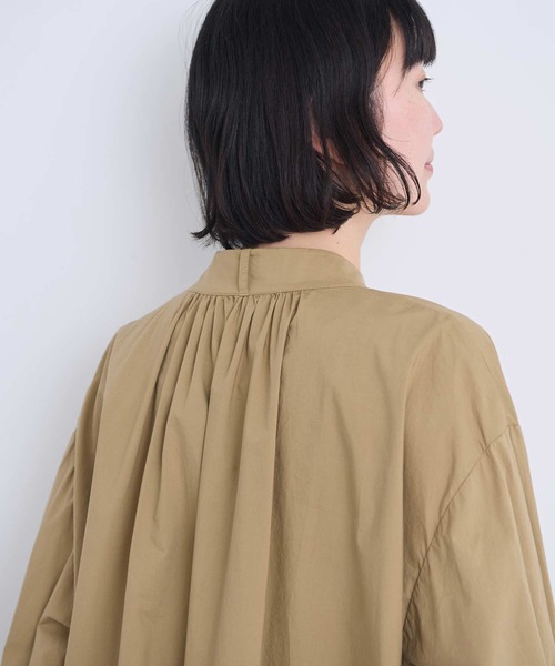 l'atelier du savon(アトリエドサボン)の「ウィングカラーピンタック タイプライターワンピース(ワンピース・レディース・レッド/ベージュ/アイボリー/ブラック・FREE)」の22枚目の写真