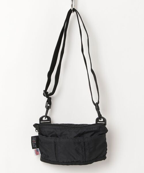 MELO（メロ）の「【MELO】メロ/OVAL SHAPED BAG(Sサイズ)MADE IN USA(New York)（ショルダーバッグ・メンズ・オレンジ/ホワイト/ブラック・FREE）」の2枚目の写真