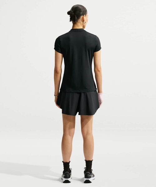 NIKE(ナイキ)の「ナイキ ゴルフクラブ ウィメンズ Dri-FIT UV ショートスリーブ ゴルフポロ / Nike Golf Club Women's Dri-FIT UV Short-Sleeve Golf Polo IH3202-010 Black(ポロシャツ・レディース・ブラック・XS/XL/S/2XL/M/L)」の9枚目の写真