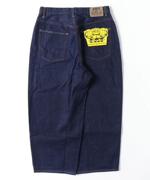 FAT（エフエイティー）の「MOMMOTH（デニムパンツ・メンズ・ブルー/ブラック・JUMBO(XXL)/FAT(XL)/SKINNY(L)/TITCH(M)）」の3枚目の写真