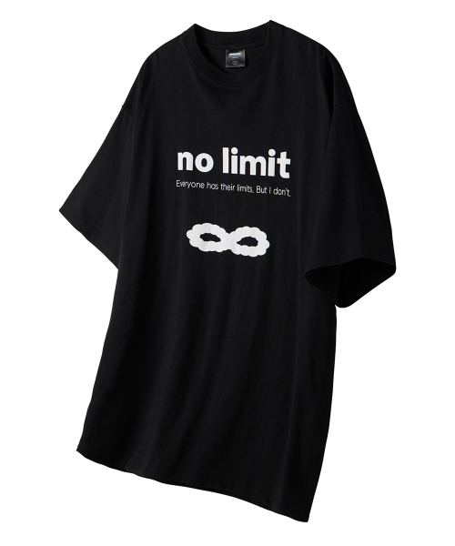 URBANAGE(アーバンエイジ)の「ノーリミットオーバー半袖_ブラック(Tシャツ/カットソー・レディース・その他・MEDIUM/LARGE)」の1枚目の写真