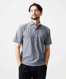 MICHEL KLEIN HOMME    | 《日本製》チドリ柄半袖ポロシャツ(Tシャツ/カットソー)
