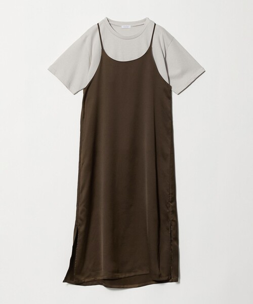 A DAY IN THE LIFE UNITED ARROWS(アデイインザライフユナイテッドアローズ)の「キャミワンピ+ロゴT ‐セットアイテム‐ <A DAY IN THE LIFE>(ワンピース・レディース・ダークグレー/ダークブラウン/ブラック・FREE)」の12枚目の写真