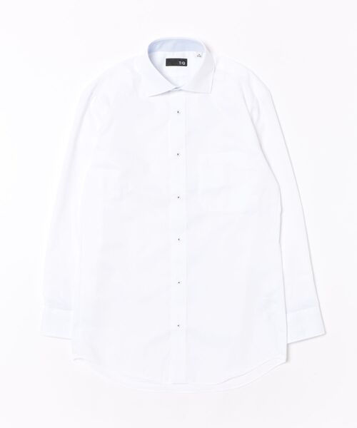 TAKA-Q(タカキュー)の「ワイシャツ メンズ ノンアイロン 綿混 ワイドカラー 長袖 ビジネス ドレス NEWスタンダードフィット(ビジネスシャツ・メンズ・ホワイト・首回り43cm-裄丈86cm/首回り39cm-裄丈80cm/首回り39cm-裄丈84cm/首回り41cm-裄丈82cm/首回り41cm-裄丈86cm/首回り43cm-裄丈82cm)」の3枚目の写真