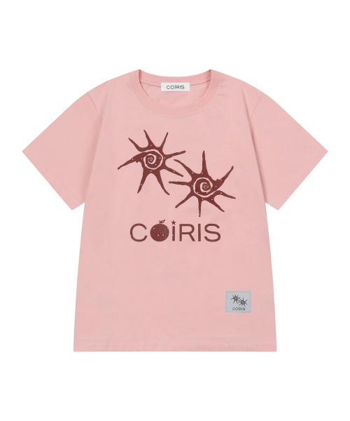 COIRIS（コイリス）の「モグアップルドット半袖Tシャツ（2カラー）（Tシャツ/カットソー・レディース・PINK/バーガンディー・FREE）」の3枚目の写真
