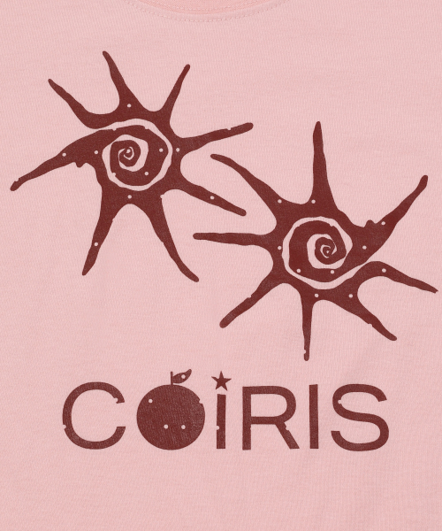COIRIS（コイリス）の「モグアップルドット半袖Tシャツ（2カラー）（Tシャツ/カットソー・レディース・PINK/バーガンディー・FREE）」の5枚目の写真