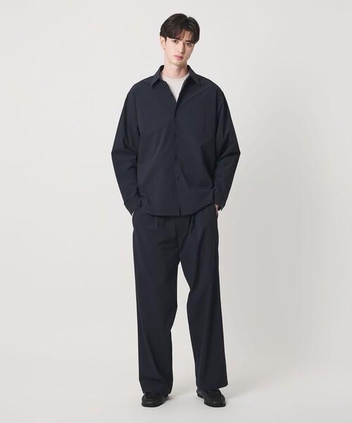 BEAUTY&YOUTH UNITED ARROWS(ビューティーアンドユースユナイテッドアローズ)の「【WEB限定】360°MASTER ヴァーブ ロングスリーブ シャツ セットアップ対応 撥水 ストレッチ ウォッシャブル(シャツ/ブラウス・メンズ・ネイビー・XL/L/M/S)」の5枚目の写真