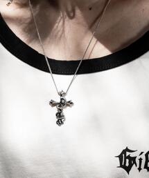 L.H.P（エルエイチピー）の「gibous/ギボス/cross snake necklace（ネックレス）」
