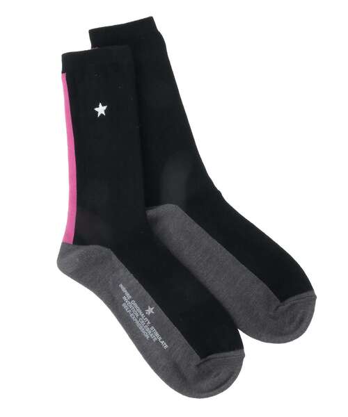 CONVERSE TOKYO(コンバーストウキョウ)の「NEON LINE SOCKS(ソックス/靴下・レディース・ブラック/グレー/オフホワイト・FREE)」の2枚目の写真