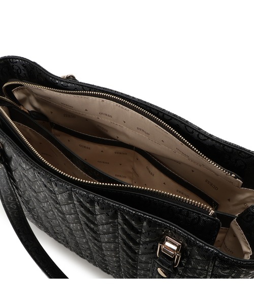 Guess(ゲス)の「STACEY Noel Tote トートバッグ(トートバッグ・レディース・ブラック・ONE SIZE)」の10枚目の写真