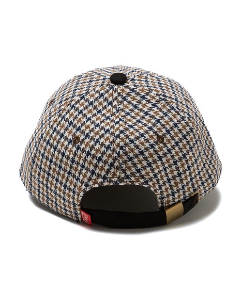 Manhattan Portage（マンハッタンポーテージ）の「Manhattan Portage / マンハッタンポーテージ NY EMB CHECK CAP ニューヨーク エンブレム チェック キャップ チェック柄 千鳥格子 スウェード 配色 切り替え バイカラー ツートン フロントロゴ 刺繍 カジュアル レトロ トラッド トラディショナル メンズ レディース 2026年秋冬 秋物（キャップ・メンズ・ホワイト/ブラウン/グレー・FREE）」の17枚目の写真