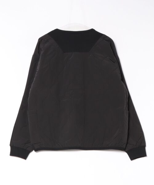 ANPAS(アンパス)の「Fleece-Lined Quilted Panel Cardigan / 裏起毛キルティング切替カーディガン ワイドシルエット メンズ レディース ユニセックス トップス アウター(カーディガン/ボレロ・メンズ・アイボリー/カーキ/ブラック・L/M)」の4枚目の写真