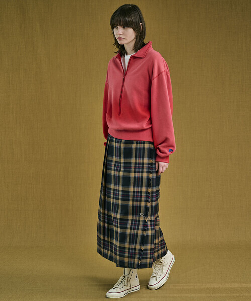 O'NEIL of DUBLIN(オニールオブダブリン)の「O'NEIL OF DUBLIN | ウーステッドウール ロングキルトスカート WOMEN(スカート・レディース・ベージュ系その他/グレー系その他/イエロー系その他/ブルー系その他/グリーン系その他・10/8)」の15枚目の写真