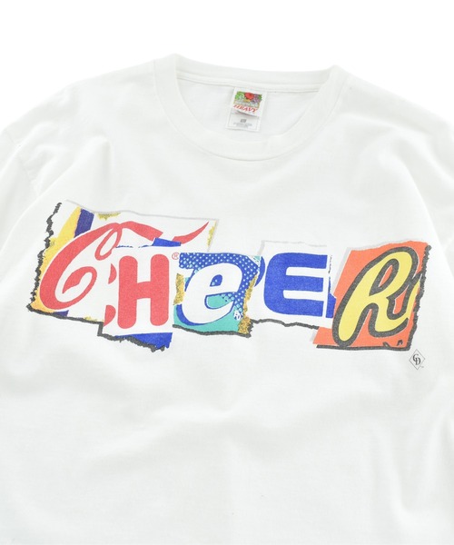 FRUIT OF THE LOOM(フルーツオブザルーム)の「【USED】90’s Fruit of the Loom “CHeER” アートTシャツ(Tシャツ/カットソー・メンズ・ホワイト・LARGE)」の2枚目の写真