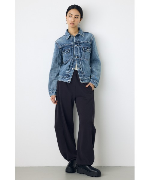 AZUL by moussy(アズールバイマウジー)の「バレルスウェットパンツ(スウェットパンツ・レディース・ブラック/杢グレー・FREE)」の11枚目の写真