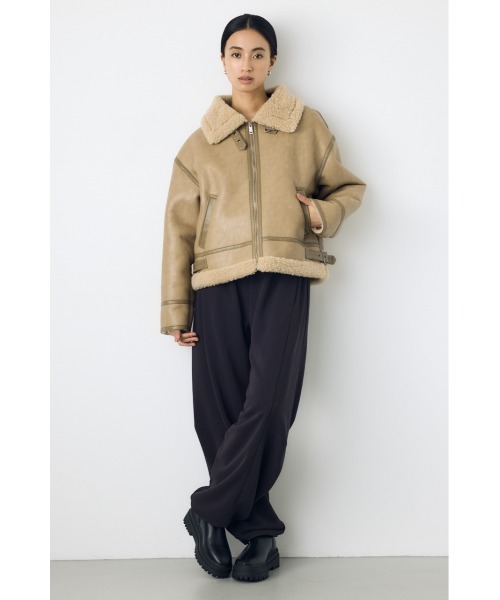 AZUL by moussy(アズールバイマウジー)の「バレルスウェットパンツ(スウェットパンツ・レディース・ブラック/杢グレー・FREE)」の15枚目の写真