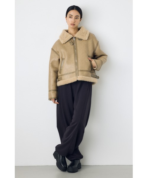 AZUL by moussy(アズールバイマウジー)の「バレルスウェットパンツ(スウェットパンツ・レディース・ブラック/杢グレー・FREE)」の14枚目の写真