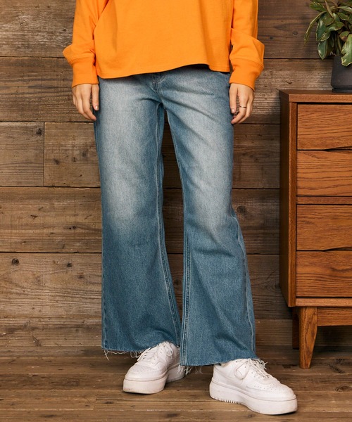 RIKKA FEMME(リッカファム)の「RIKKA FEMME/リッカファム ロングパンツ フリンジフレアデニム RF6F-3102(デニムパンツ・レディース・インディゴブルー/ホワイト・S/M/M/L)」の13枚目の写真