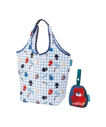 (SK)可愛いポーチ付き♪キャラクター折りたたみエコバッグ