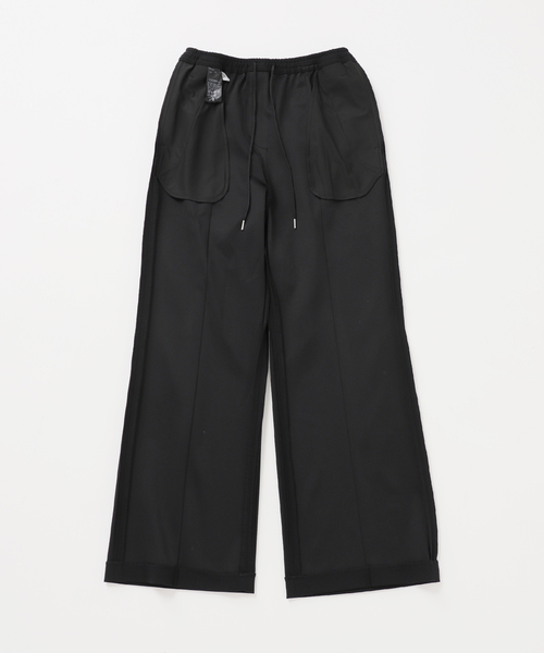 B.C STOCK(ベーセーストック)の「ウォッシャブル / フレアピンタックパンツ(その他パンツ・レディース・ブラック/グレー/ホワイト・SMALL/MEDIUM)」の5枚目の写真