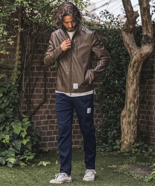 wjk reluxe(ダブルジェーケーリラックス)の「mp15280- High Stretch Tapered Pants テーパードパンツ(WR26W-17)(その他パンツ・メンズ・ホワイト/ブラック/ネイビー・L/M/S)」の6枚目の写真
