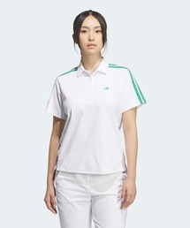 スリーストライプス クライマクール ピケ 半袖 ポロシャツ【adidas Golf/アディダスゴルフ】
