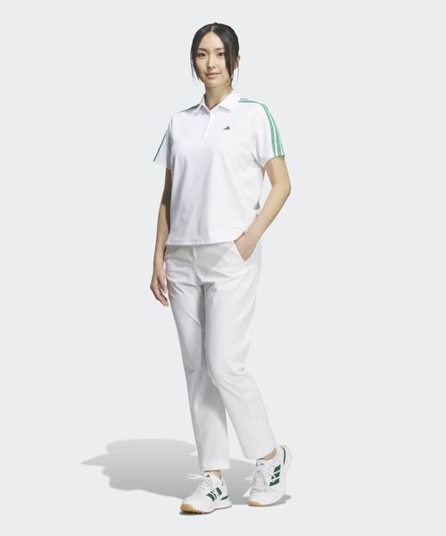 adidas(アディダス)の「スリーストライプス クライマクール ピケ 半袖 ポロシャツ【adidas Golf/アディダスゴルフ】(ポロシャツ・レディース・ホワイト・LARGE/MEDIUM/X-LARGE/SMALL/X-SMALL)」の5枚目の写真