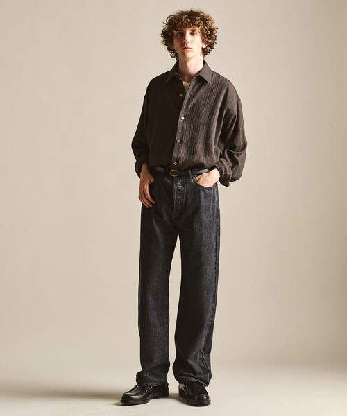 417 EDIFICE(フォーワンセブンエディフィス)の「【LE JAPON ATELIER】TYPE.1 ストレート(デニムパンツ・メンズ・ブラック/チョコ/ネイビー・X-LARGE/LARGE/MEDIUM/SMALL)」の11枚目の写真