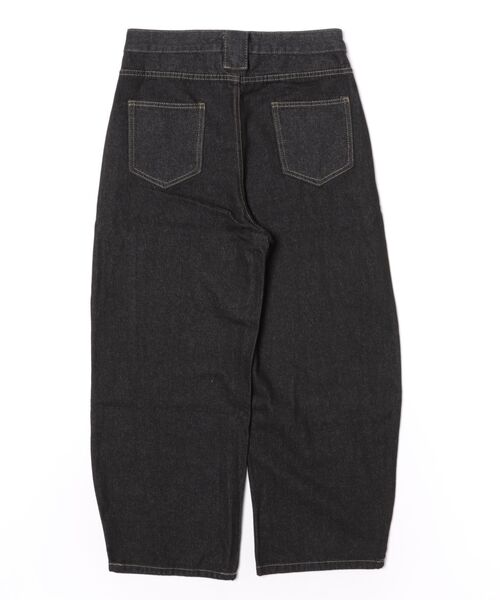WESTBOY（ウエストボーイ）の「Y2K ユニセックス バルーンシルエット デニムワイドパンツ WO26W7PT10（デニムパンツ・メンズ・ブラック・L/M/XL）」の5枚目の写真