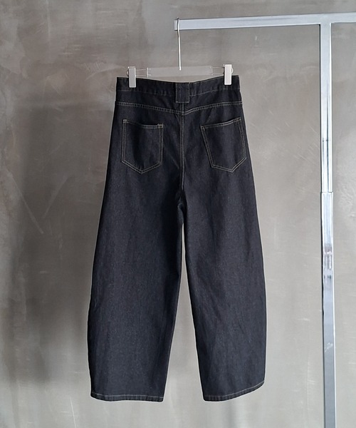 WESTBOY（ウエストボーイ）の「Y2K ユニセックス バルーンシルエット デニムワイドパンツ WO26W7PT10（デニムパンツ・メンズ・ブラック・L/M/XL）」の13枚目の写真