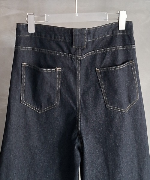 WESTBOY（ウエストボーイ）の「Y2K ユニセックス バルーンシルエット デニムワイドパンツ WO26W7PT10（デニムパンツ・メンズ・ブラック・L/M/XL）」の16枚目の写真