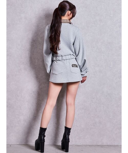 GYDA(ジェイダ)の「ウエストcheckスカートライクショートパンツ【セットアップ着用可能】(スカート・レディース・ベージュ/ブラック・FREE)」の5枚目の写真