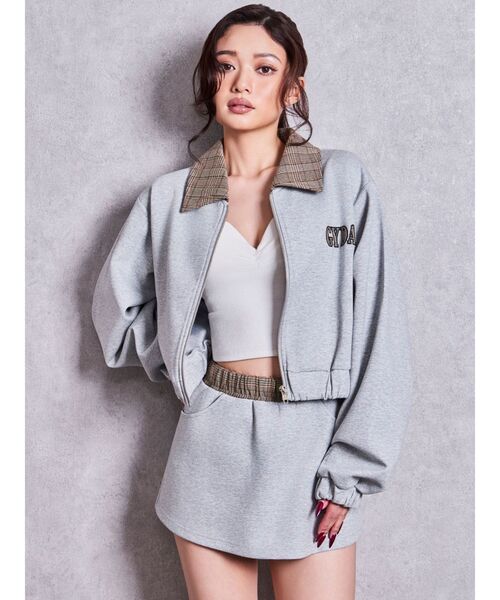 GYDA(ジェイダ)の「ウエストcheckスカートライクショートパンツ【セットアップ着用可能】(スカート・レディース・ベージュ/ブラック・FREE)」の21枚目の写真