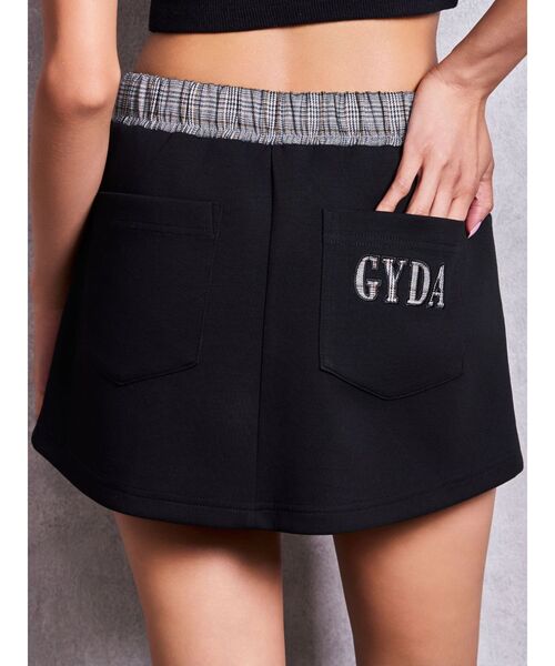 GYDA(ジェイダ)の「ウエストcheckスカートライクショートパンツ【セットアップ着用可能】(スカート・レディース・ベージュ/ブラック・FREE)」の8枚目の写真