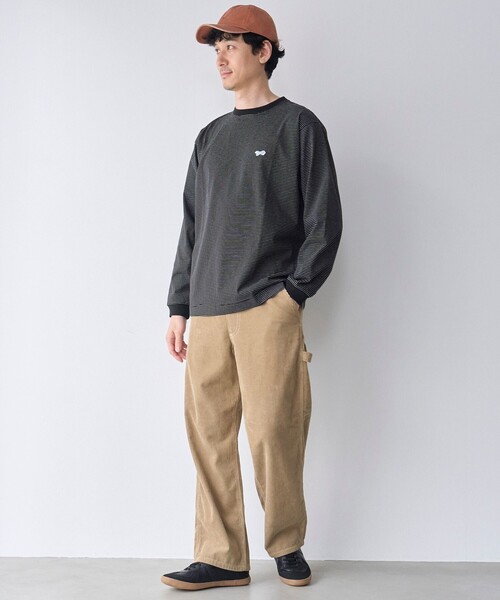 PENNEYS(ぺニーズ)の「【吸水速乾、遮熱性、接触冷感、UVカット】Penneys × WELLTECT 別注細ボーダー長袖Tシャツ(Tシャツ/カットソー・メンズ・ホワイト/ブラック・S/M/L/XL)」の9枚目の写真