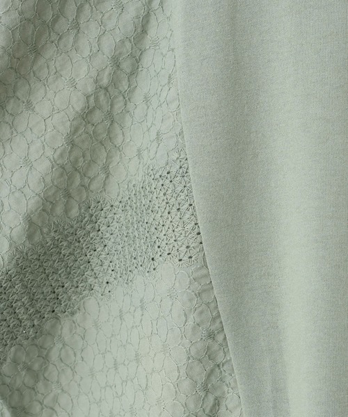 HEART MARKET(ハートマーケット)の「レース切替ドルマンプルオーバー(Tシャツ/カットソー・レディース・ブラック/カーキ/ホワイト/チャコール・FREE)」の5枚目の写真