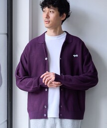 Penneys(ぺニーズ)別注ワンポイントポロ衿ニットカーディガン